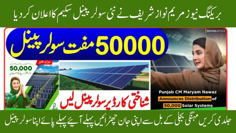 CM Punjab Solar Panel Scheme For Less then 200 Units Electricity Users