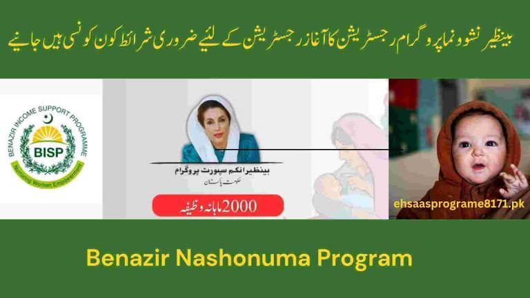 Benazir Nashonuma Program 2024 New Registration Start